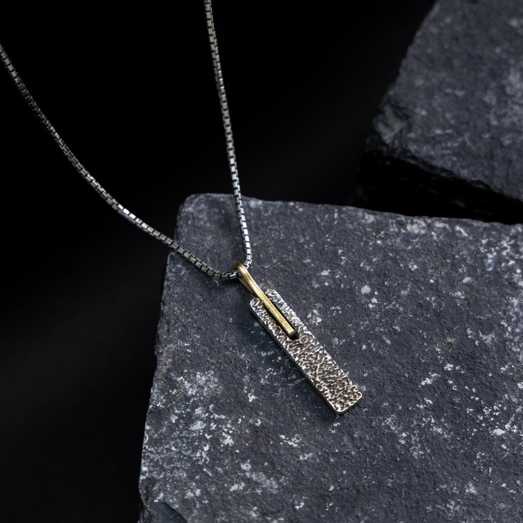 Golden Gate silver pendant