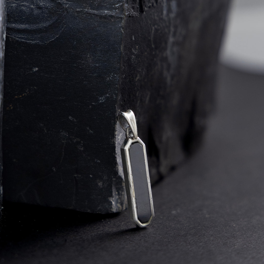 Blackout Silver Pendant