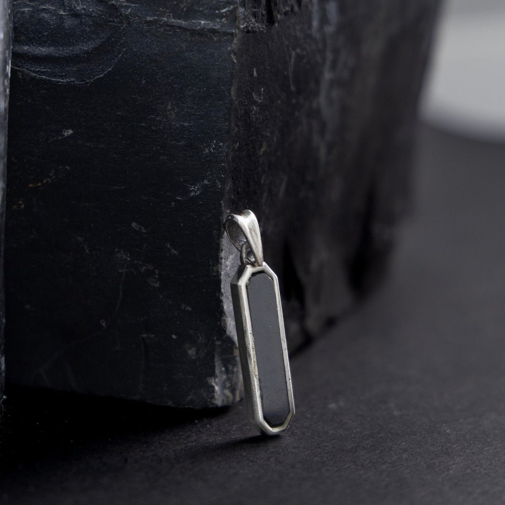 Blackout Silver Pendant