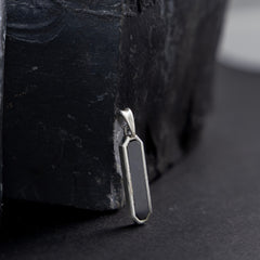Blackout Silver Pendant
