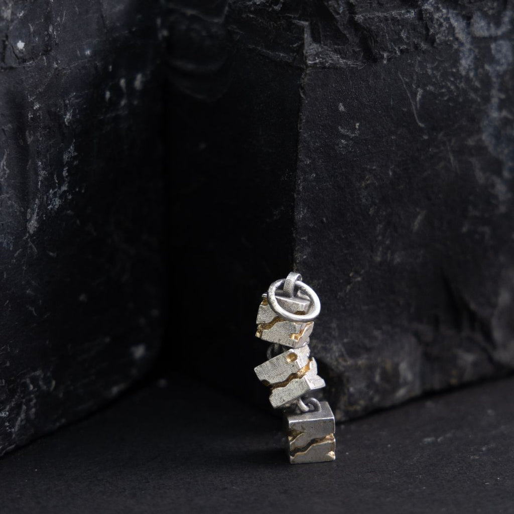 Skyline silver pendant