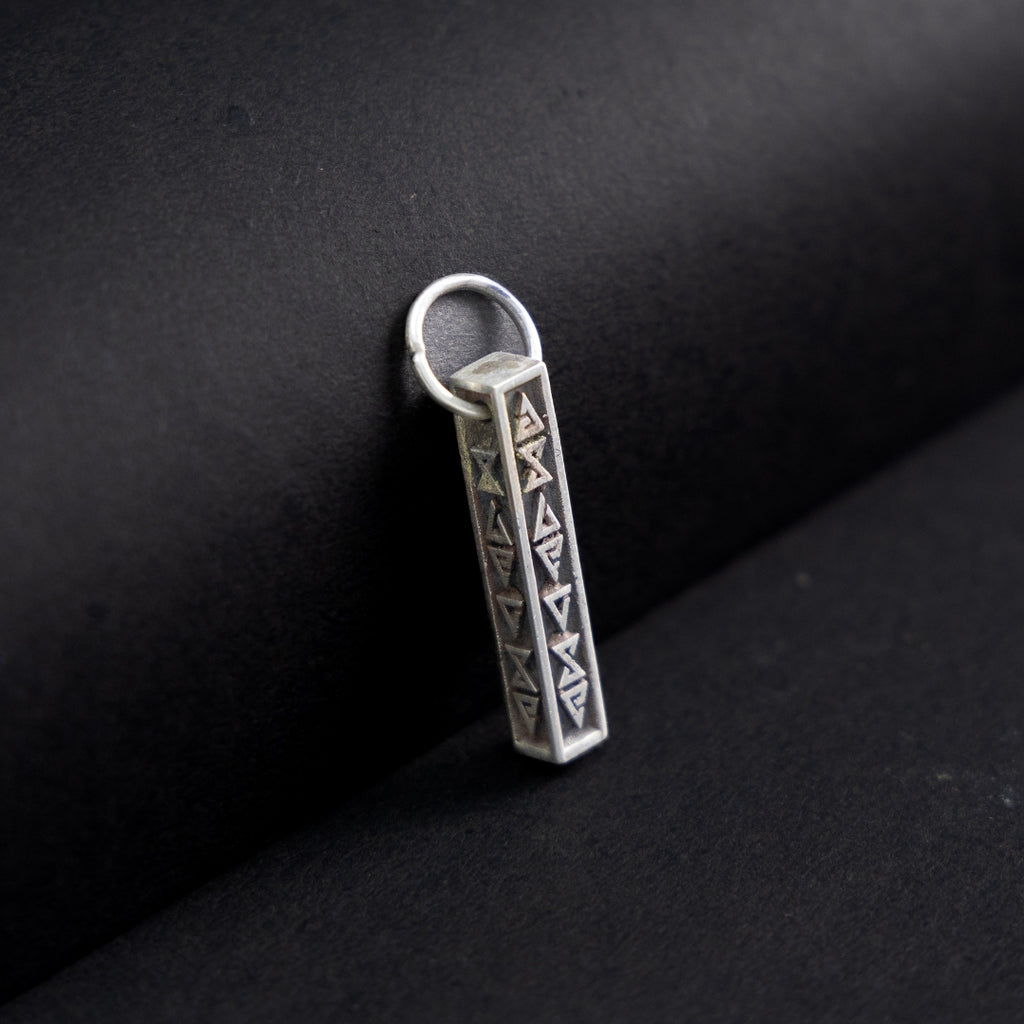 Jade silver pendant