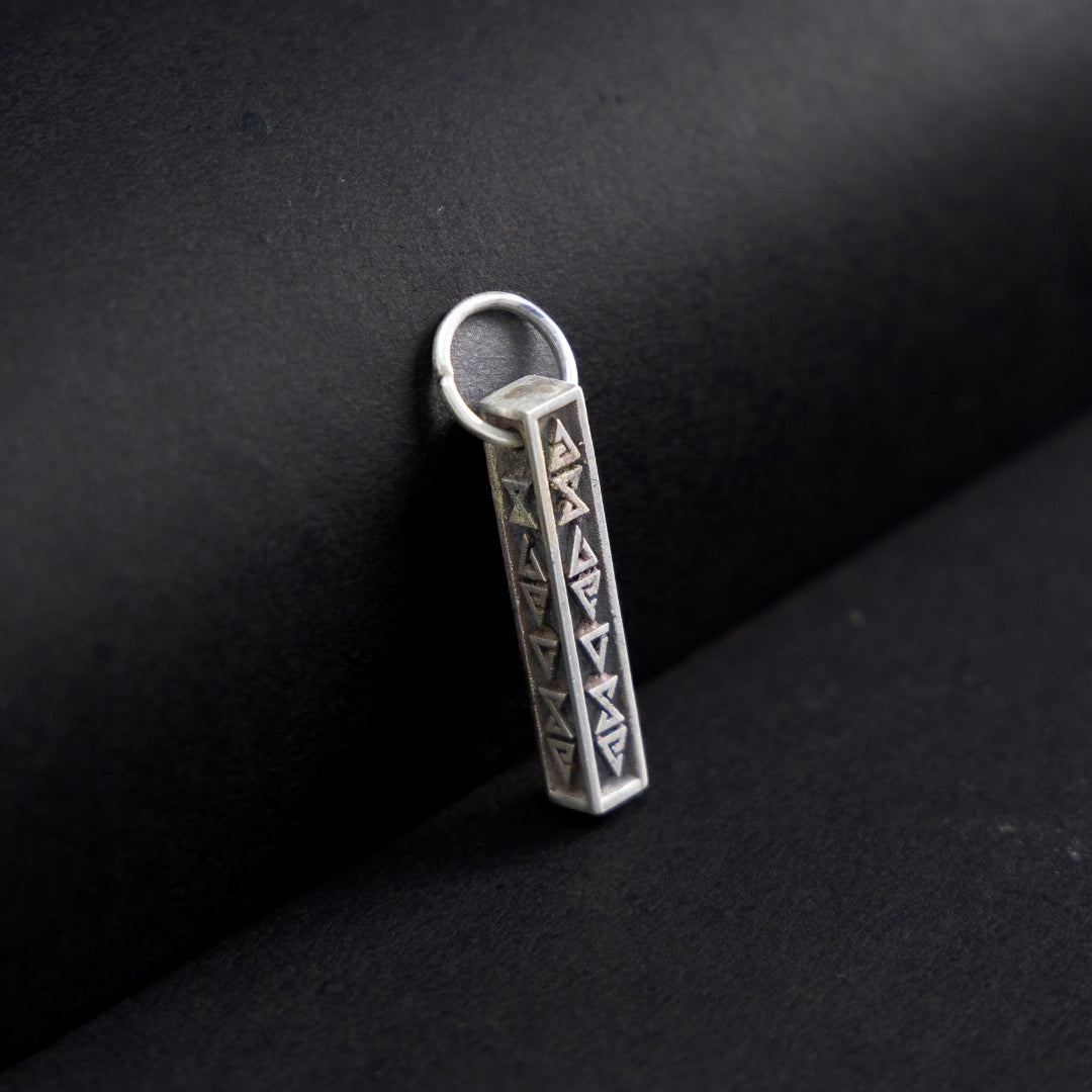 Jade silver pendant