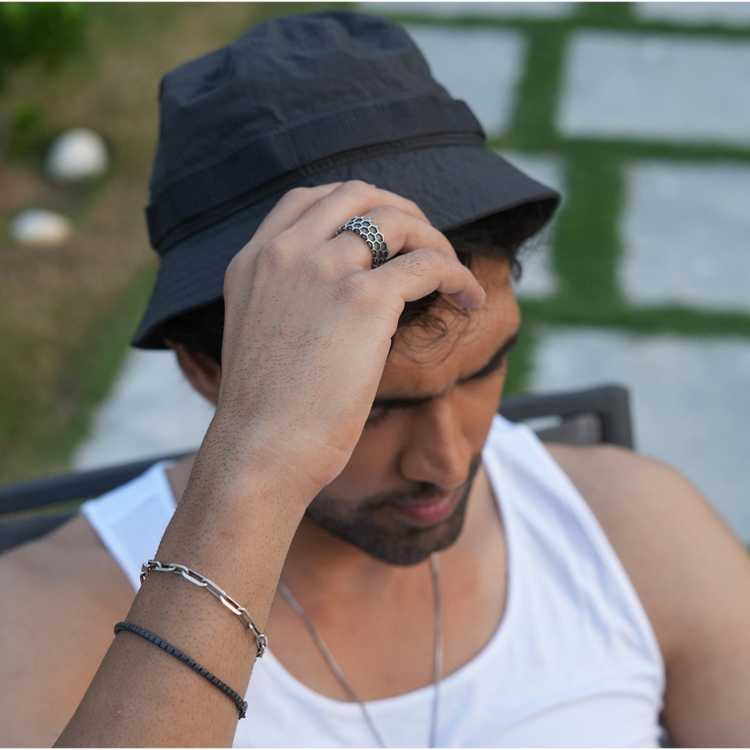 Men's Silver Urban Link loose Bracelet
