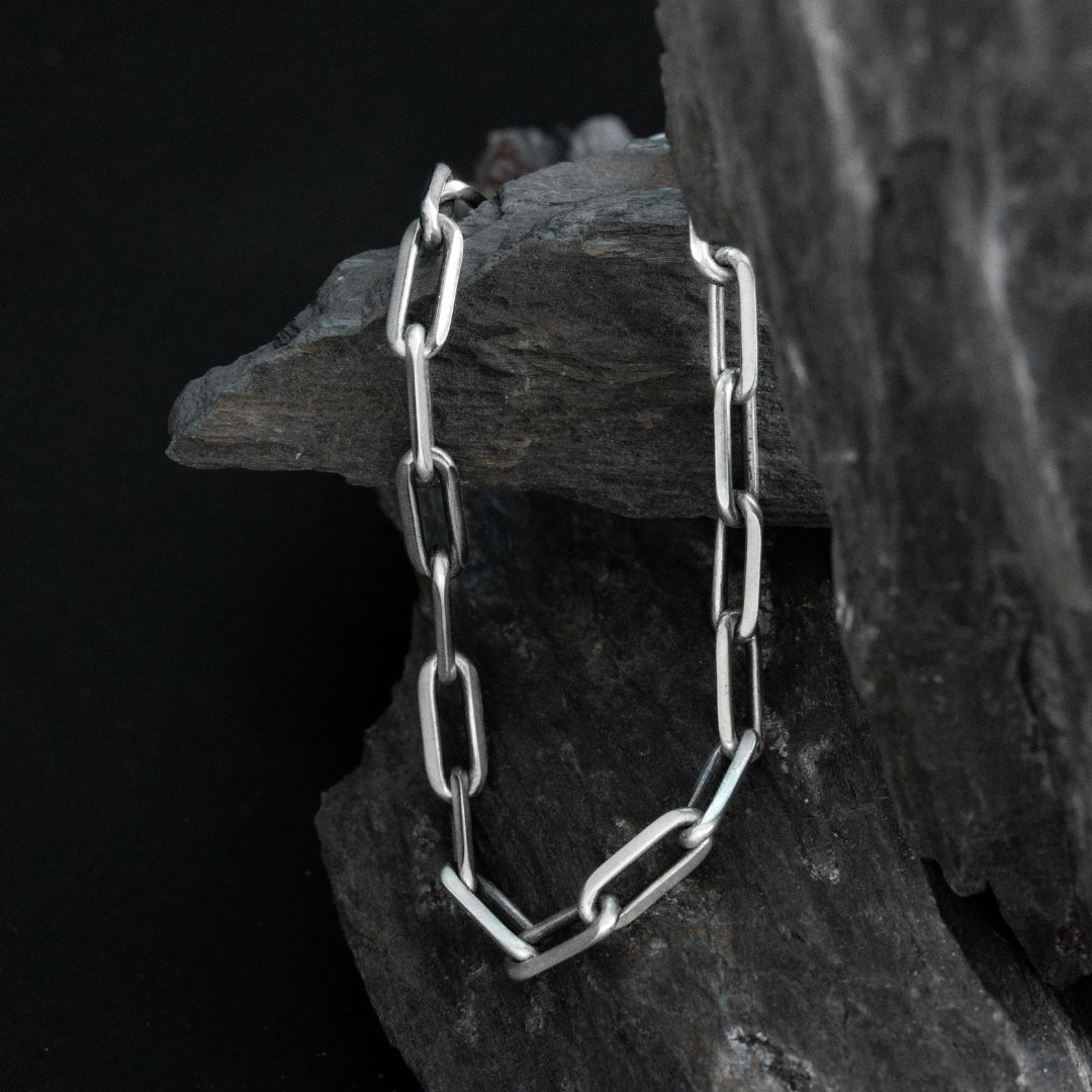 Men's Silver Urban Link loose Bracelet