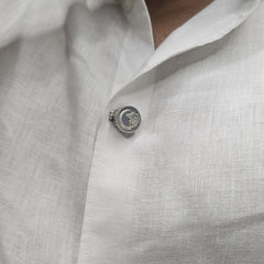 Wolf's Moon Button Clip