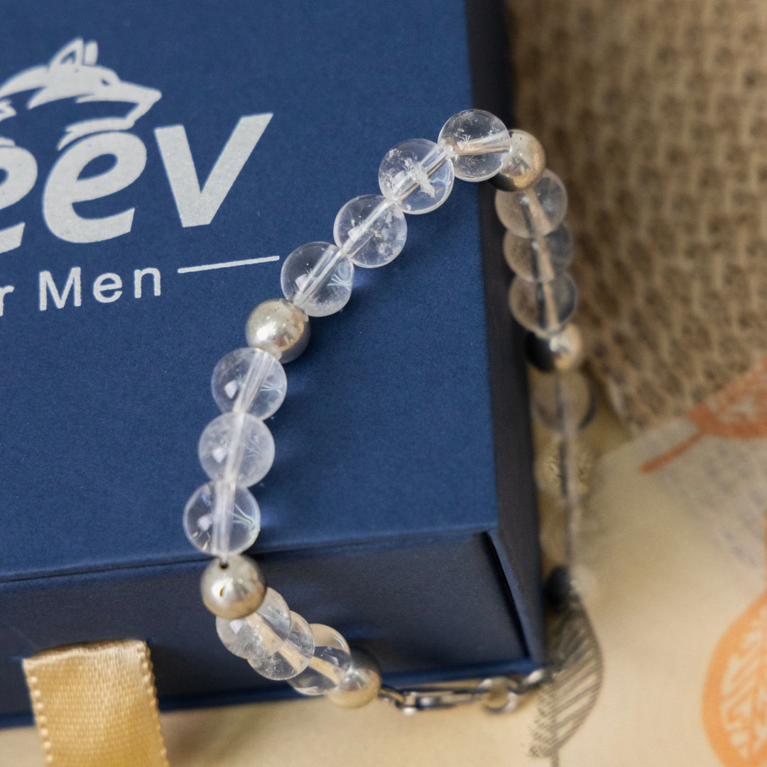 Spathik Crystal Silver Bracelet