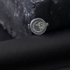 Wolf's Moon Button Clip