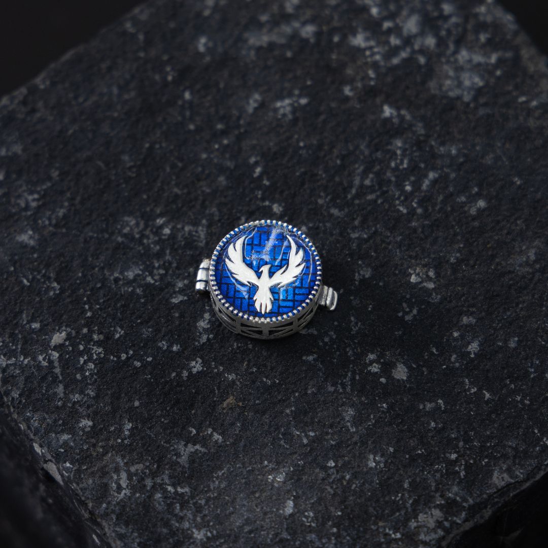 Silver Skybound Button Clip