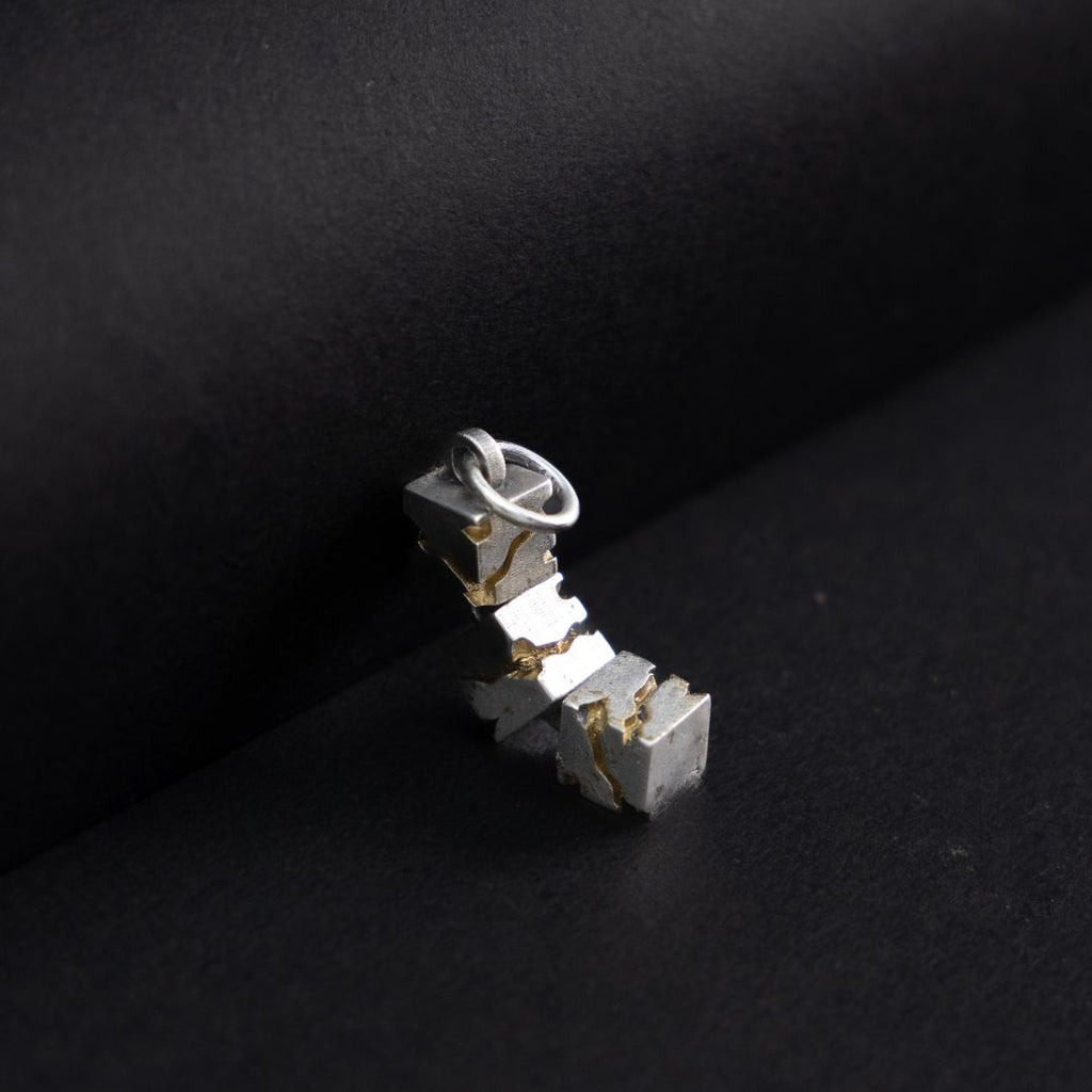 Skyline silver pendant