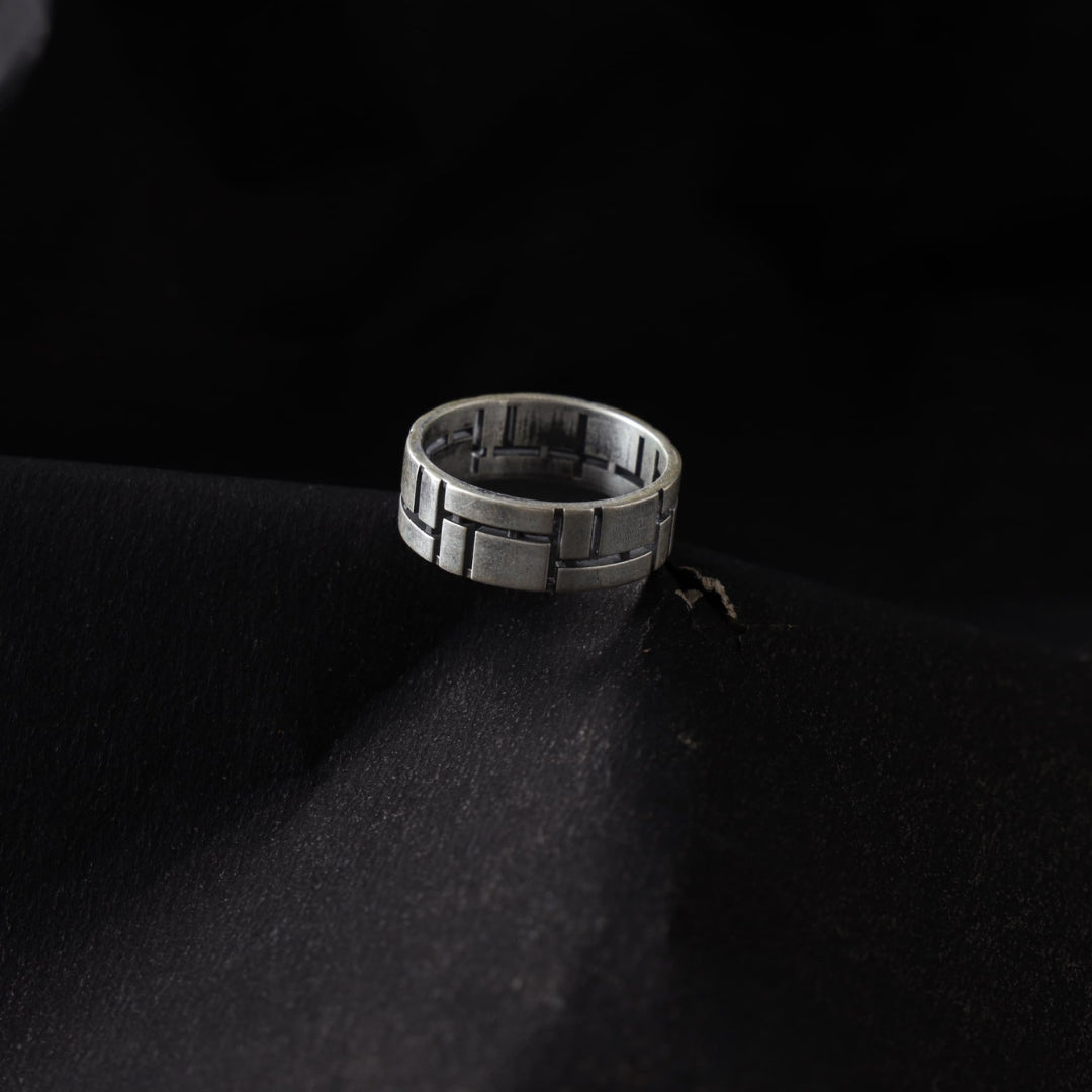 SILVER MOSAIC RING