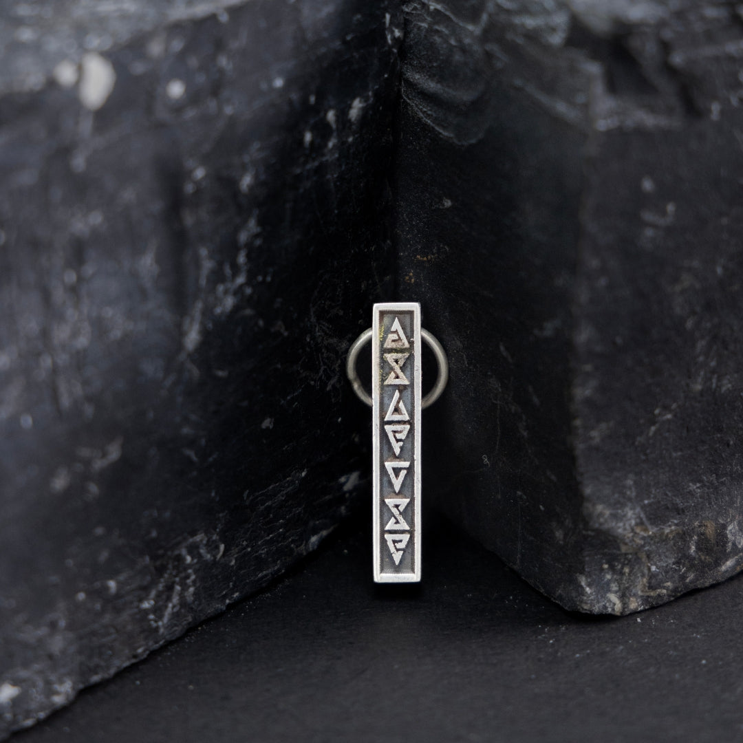 Jade silver pendant