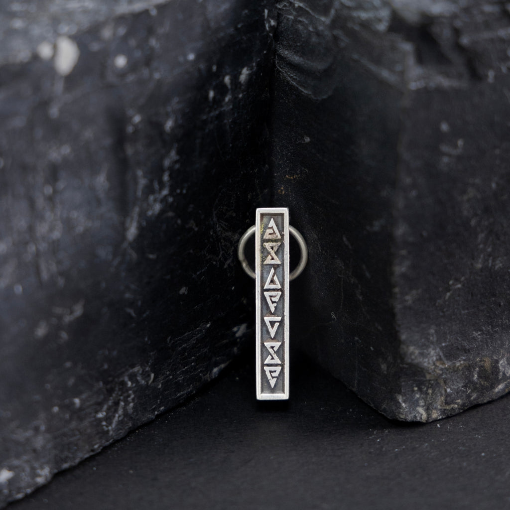 Jade silver pendant