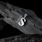 Alphabet silver Pendant