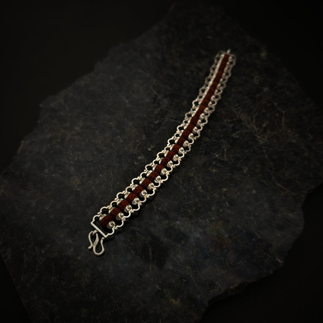 TANDAV | 925 Silver Rudraksha Bracelet
