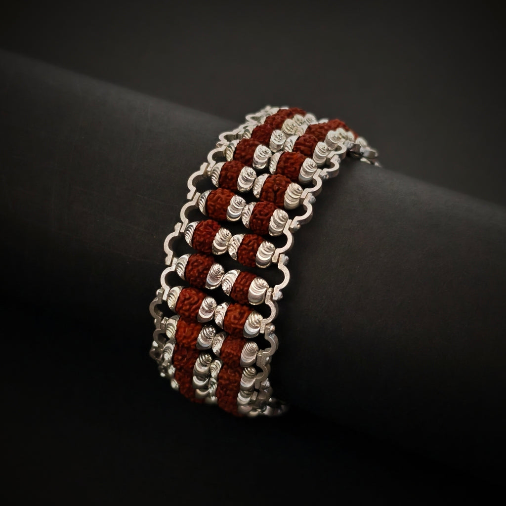 AGNI | 925 Silver Rudraksha Bracelet