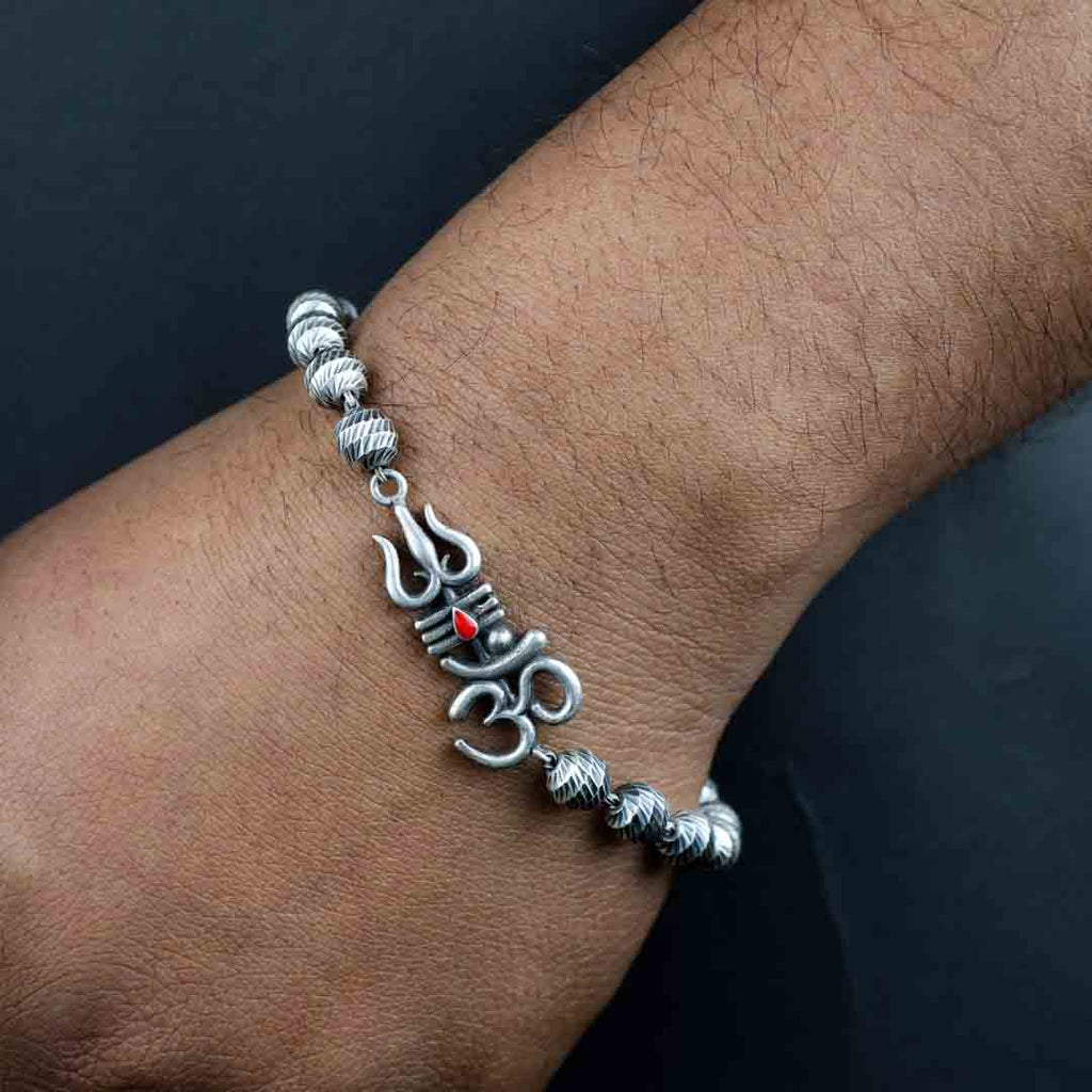 Om Trishul Rudraksh Bracelet