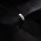 Round silver loop Stud