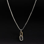 Loop silver pendant