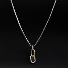 Loop silver pendant