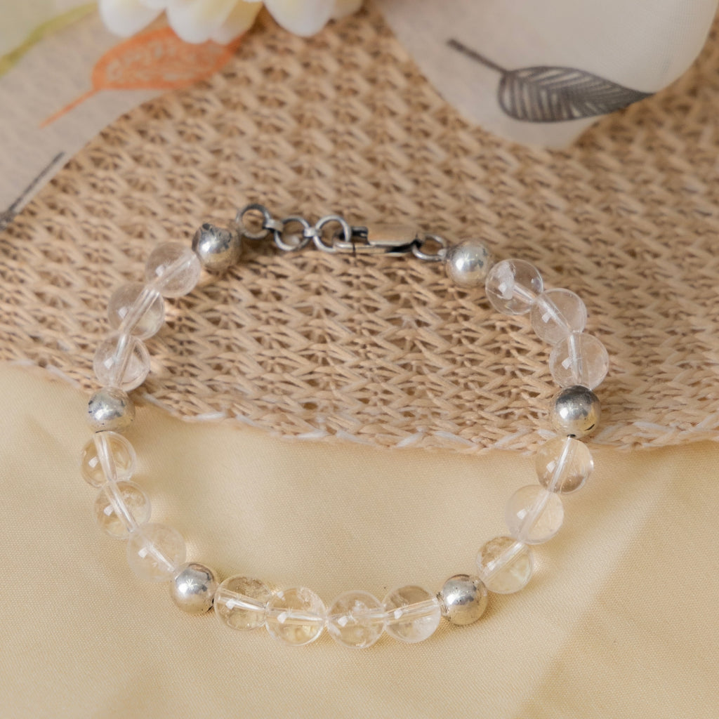 Spathik Crystal Silver Bracelet