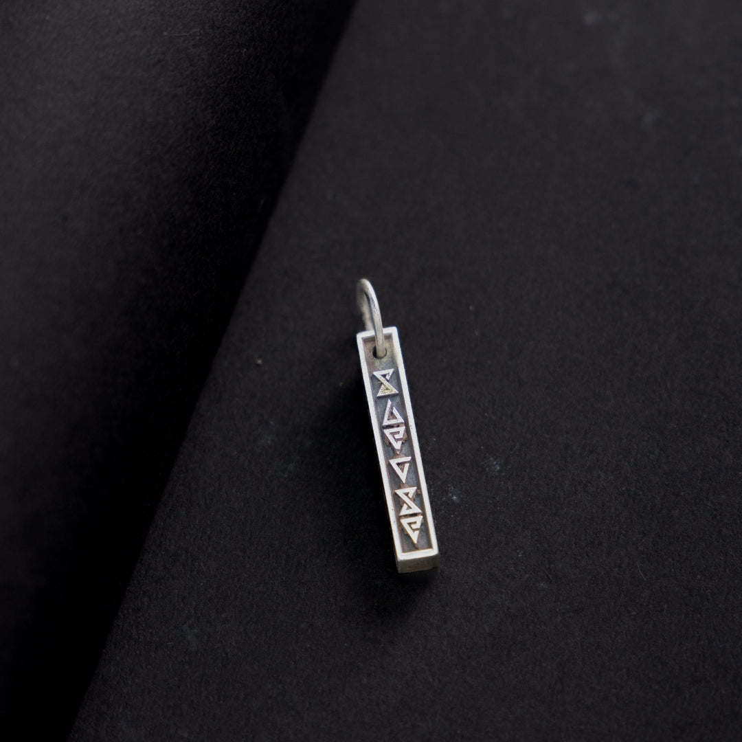 Jade silver pendant