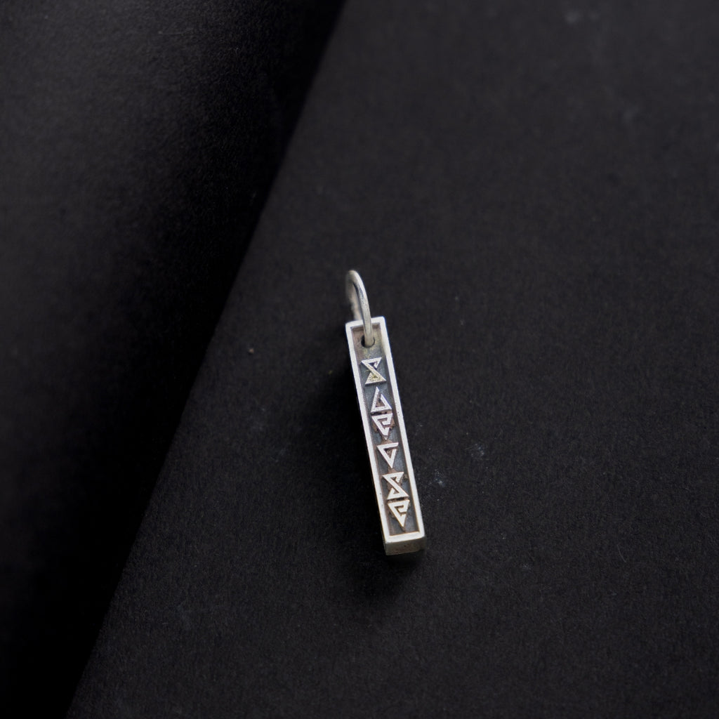 Jade silver pendant