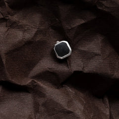 Black Square Stud