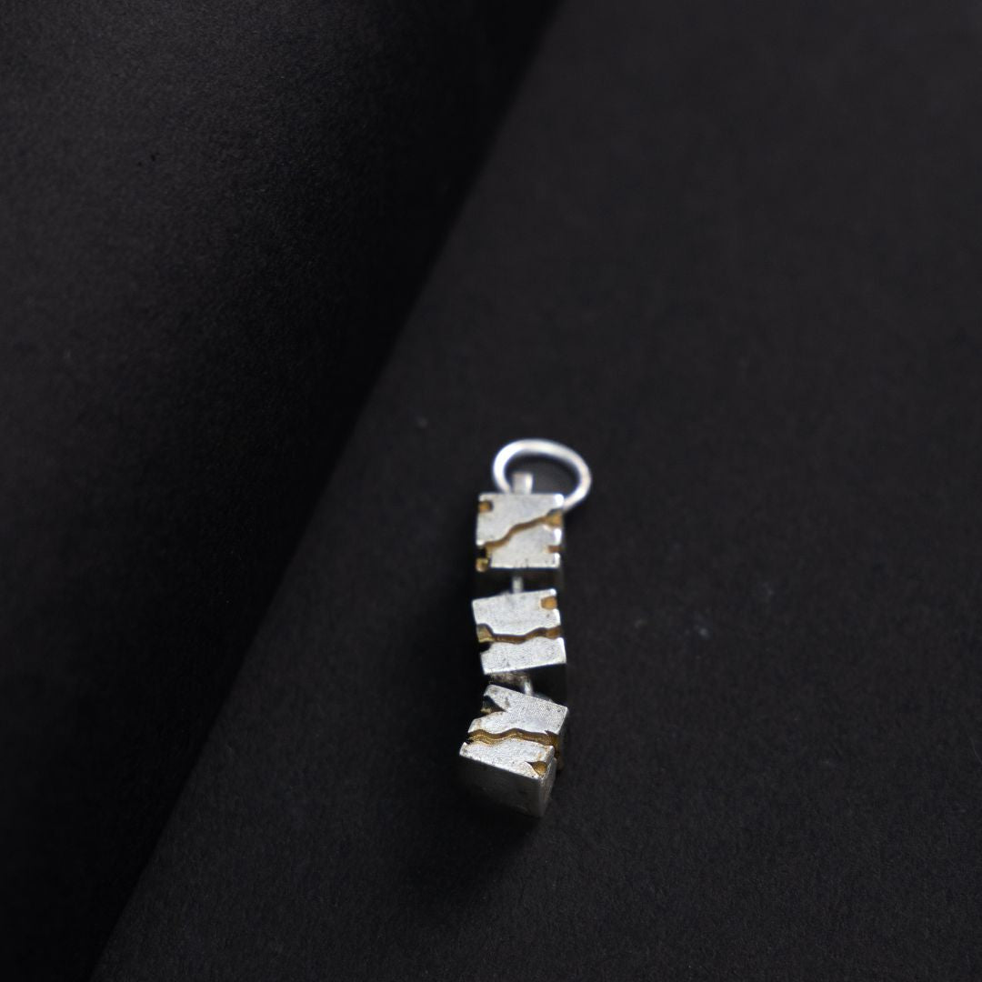 Skyline silver pendant
