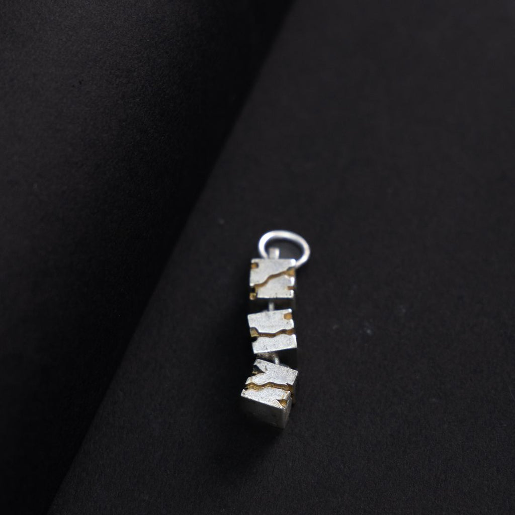 Skyline silver pendant