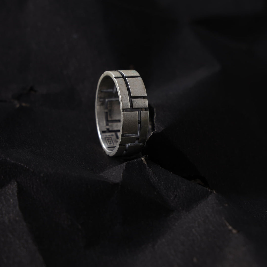SILVER MOSAIC RING
