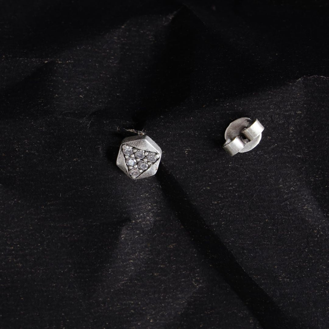 Hexa Diamond Stud