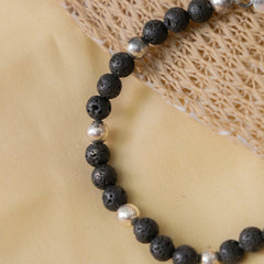 Lava Silver Bracelet
