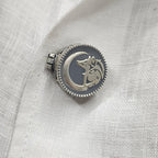 Wolf's Moon Button Clip