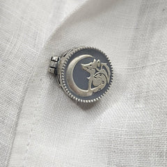 Wolf's Moon Button Clip
