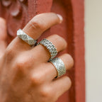 Silver Web band