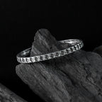 Silver Checkerboard Cuff-bracelet