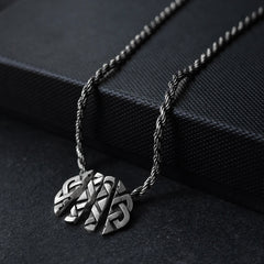 Hexa Path Silver Pendant