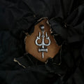 Damru Trishul Silver Pendant