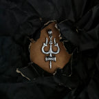Damru Trishul Silver Pendant