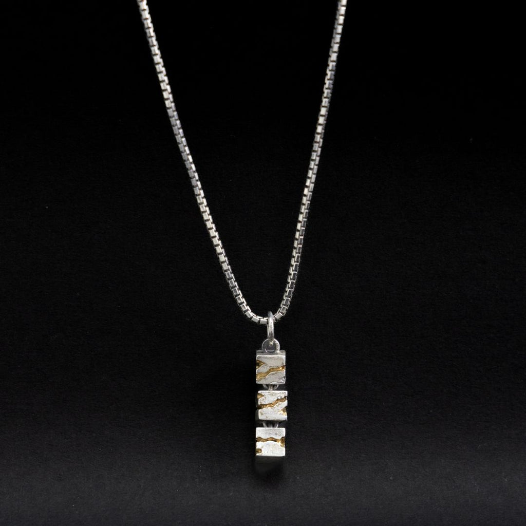 Skyline silver pendant