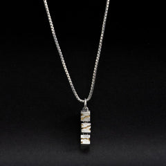 Skyline silver pendant