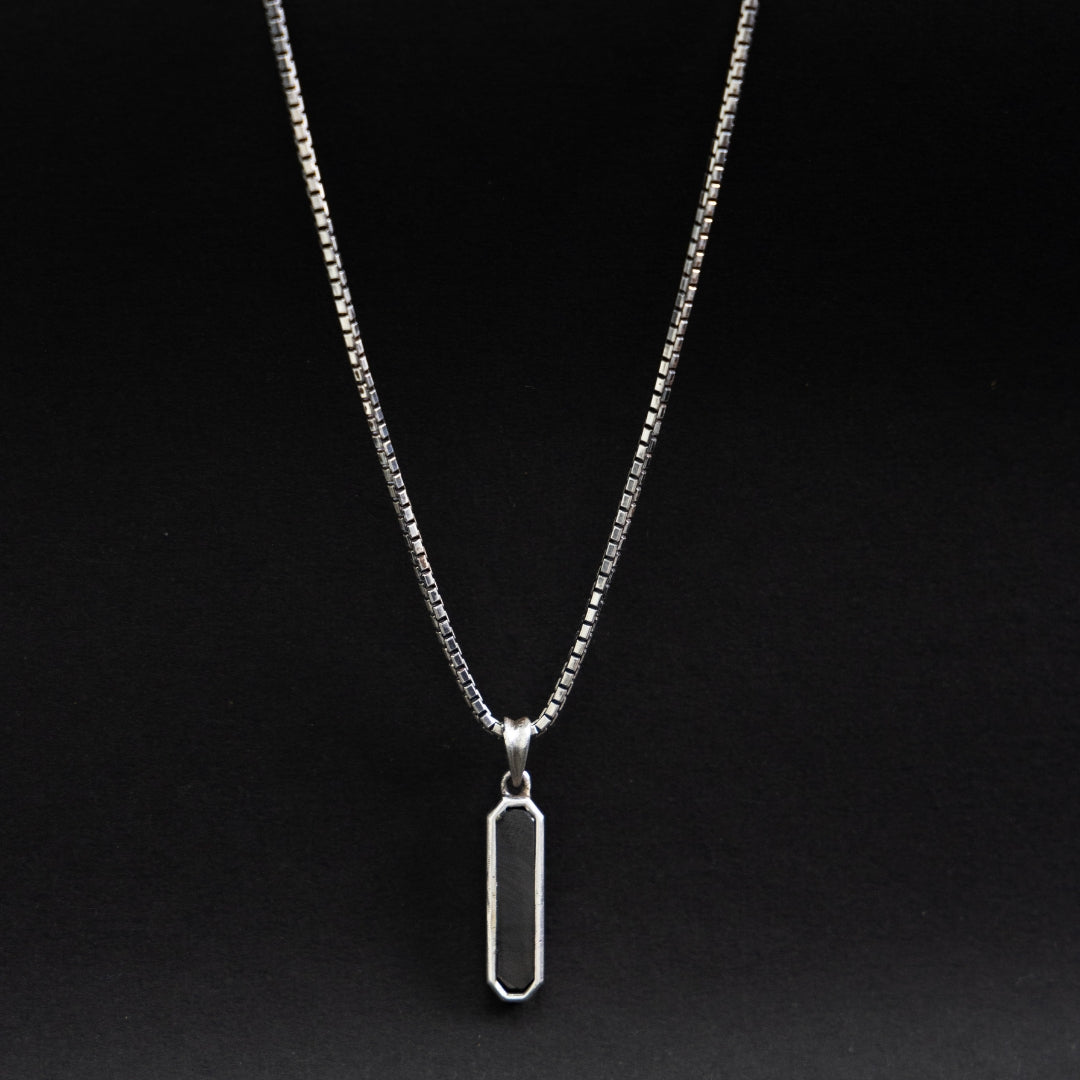 Blackout Silver Pendant