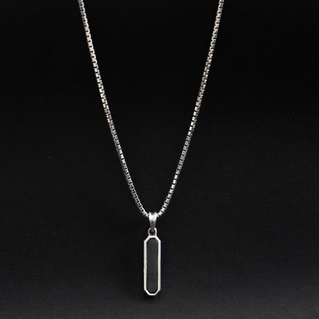 Blackout Silver Pendant