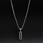 Blackout Silver Pendant