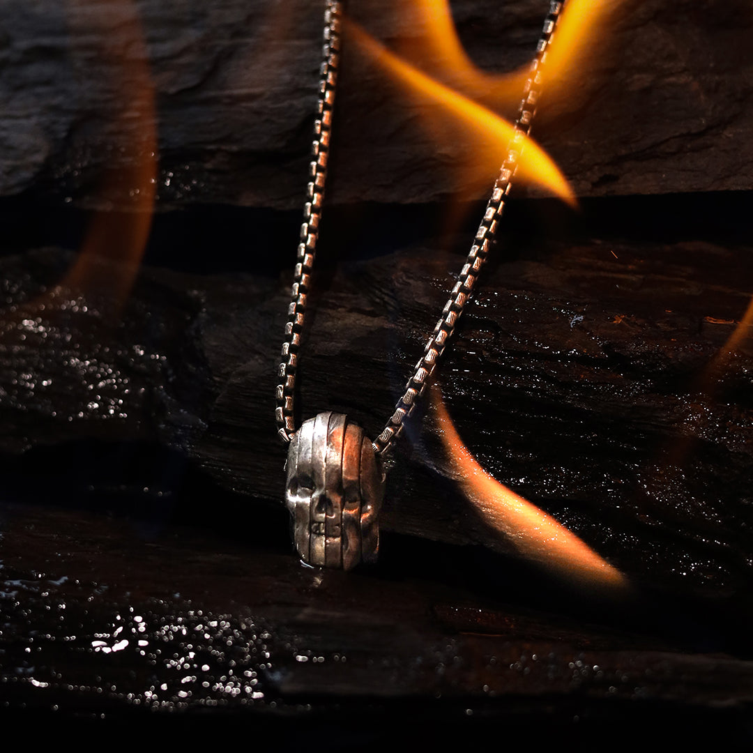 Rebel Spirit: The Inferno Skull Pendant