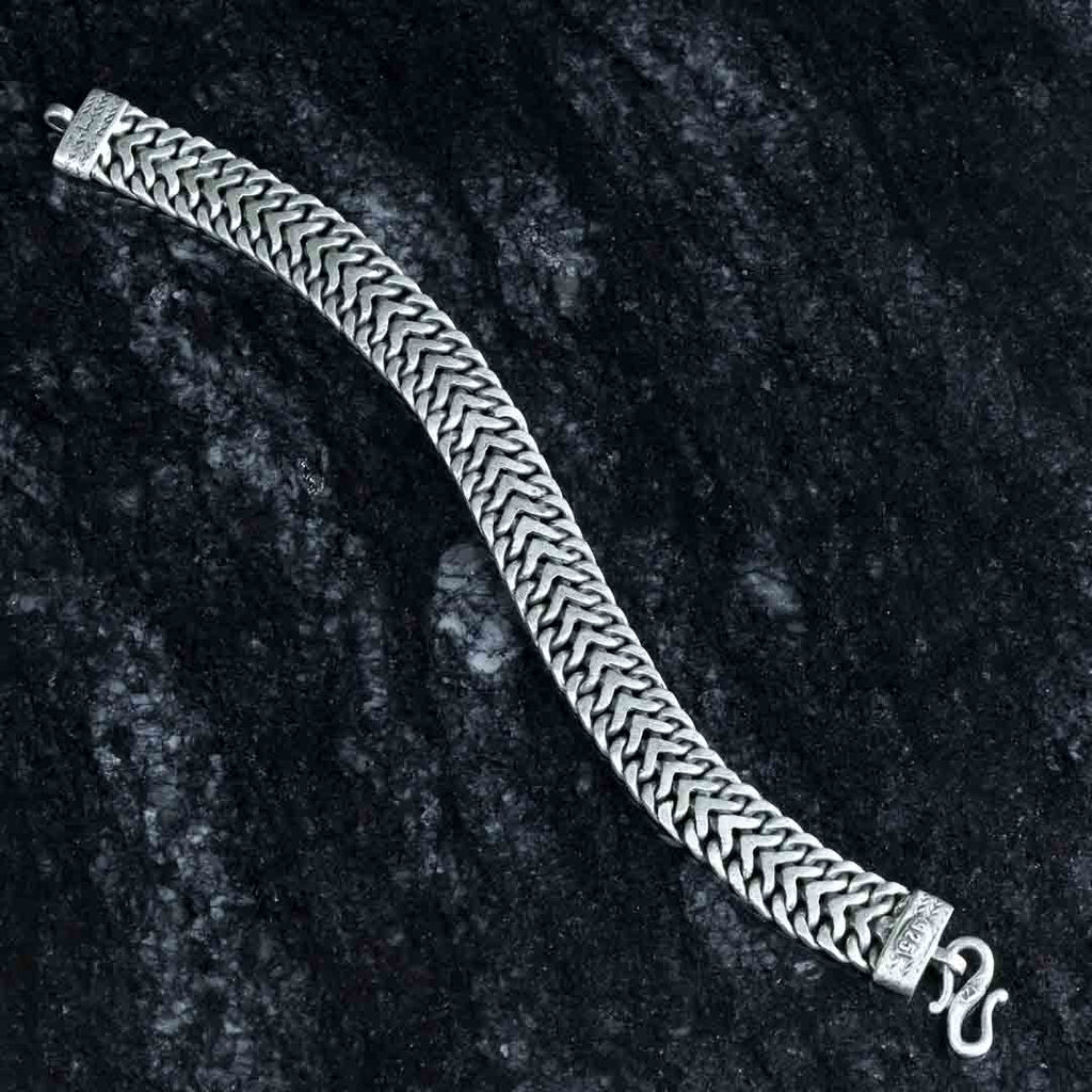 Victory Strap Silver Bracelet