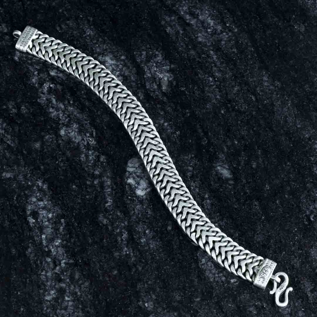 Victory Strap Silver Bracelet