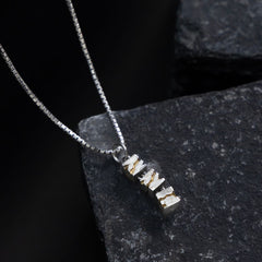 Skyline silver pendant