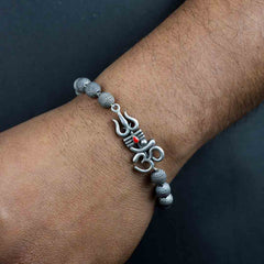 Om Trishul Rudraksh Bracelet